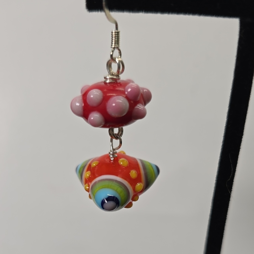 Colorful Handmade Earrings - Picture 2 of 3
